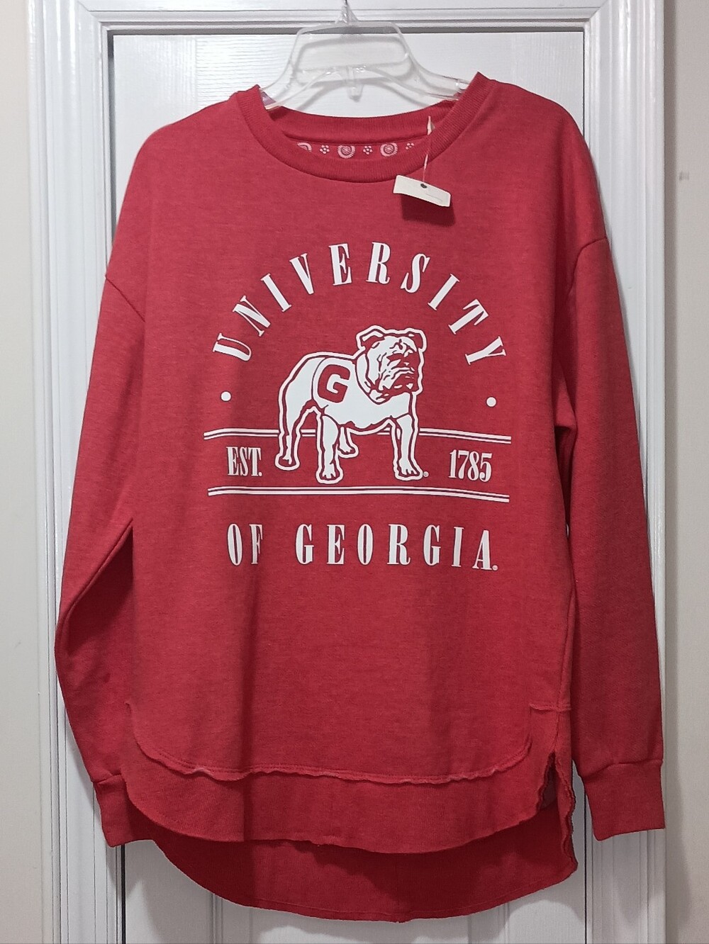 Pressbox Red University of Georgia Graphic Oversized Sweatshirt - Women's Medium